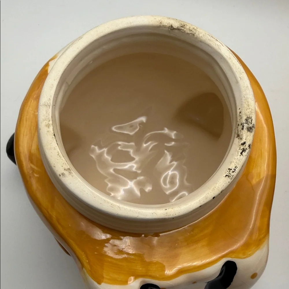 Ceramic British Bulldog Cookie Jar in Brown and White